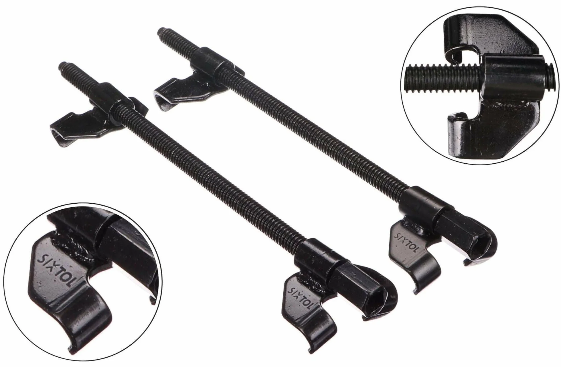 SPRING SET 2 270 mm | 2 Unidades de Tensor de Resorte para Coche | Herramienta de Montaje | Tuning | Bajar los muelles y amortiguadores | Muelle de suspensión | Tensor de Muelle de tensión para Coche