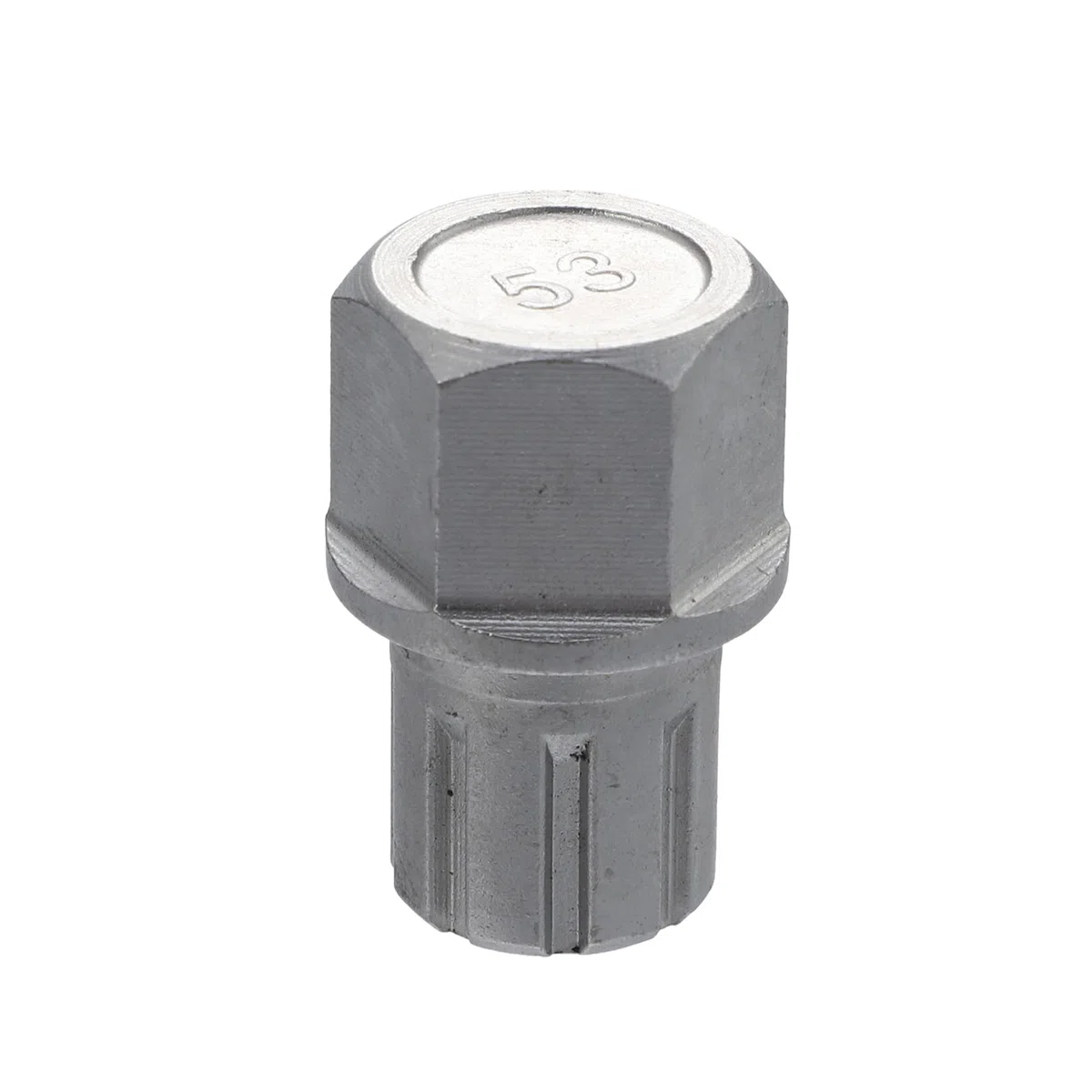 X AUTOHAUX Extractor de Pernos de Cubo de Coche Rueda Bloqueo Orejeta Tuerca Antirrobo Zócalo Llave Rueda Bloqueo Llave 53/8PT