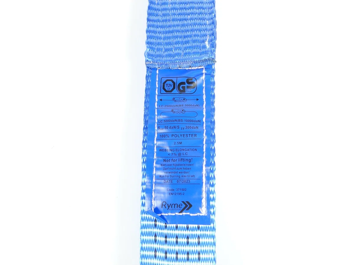 Cincha para Portacoches 50mm. 2.5M 5000KG Correa para Remolcar Vehículos | Eslinga Remolque Resistente Ruedas Neumáticos de Coches