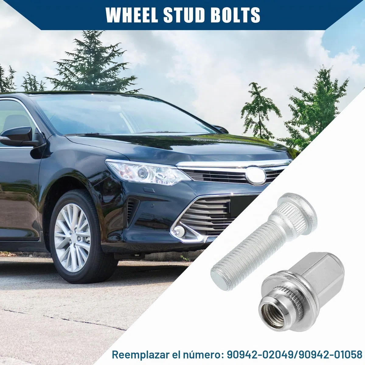 A ABSOPRO Perno De Espárrago De Rueda M12-1.5 No.9094202049 Para Lexus, Para Toyota Y Para Scion
