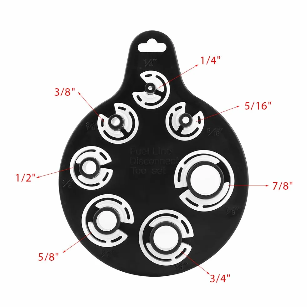 7pcs Herramienta para Aire Acondicionado Herramienta de Desconexión de Conducción de Combustible de Aceite para Acondicionadores Manguitos de Conexión Rápida de Conducción de Combustible de Aceite