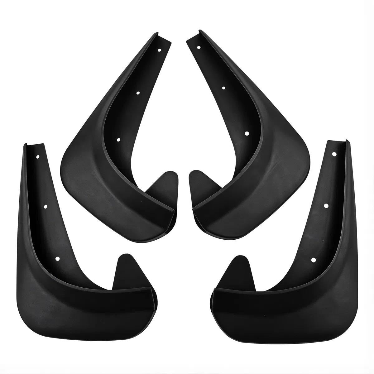 para Renault Rafale Hybrid 2024 2025 2026 Faldillas Antibarro, Guardabarros Delanteros y Traseros de PP Flexible, Kit de 4 Piezas con Tornillos de Montaje