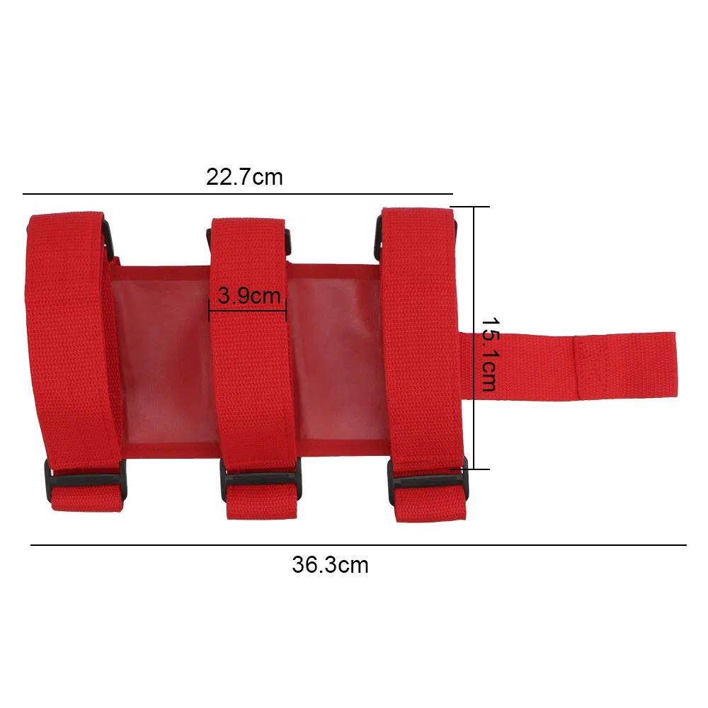 Correa de montaje para extintor de coche, ajustable, soporte de extintor, para Jeep Wrangler TJ JK JL 97-18 (negro)