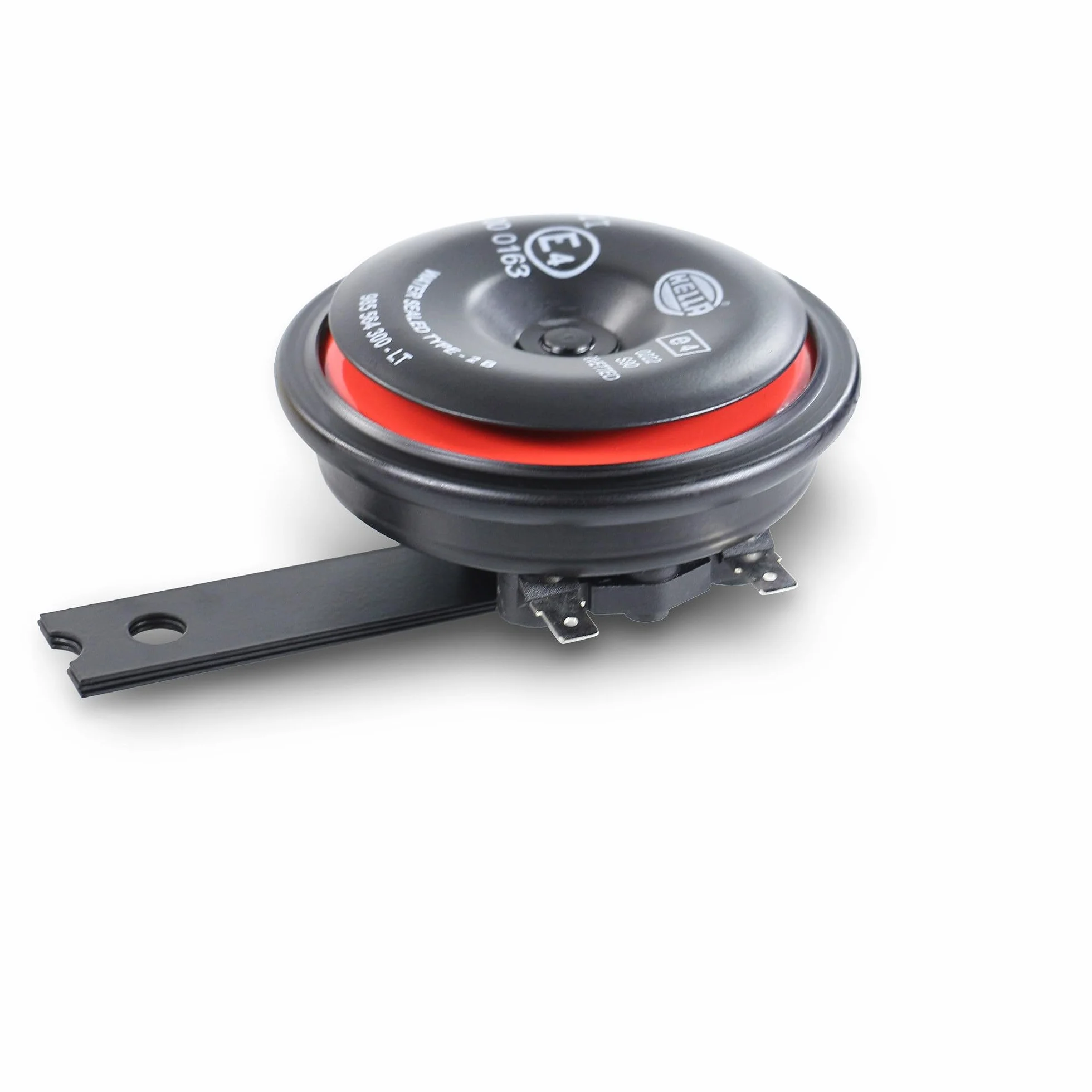 HELLA Bocina STYLE HORN S90 12V 111dB (A) Rango de frecuencia 415Hz sonido agudo eléctrico, Color de carcasa rojo/negro Conexión de enchufe plano , Cantidad 1, 3AL 922 000-951
