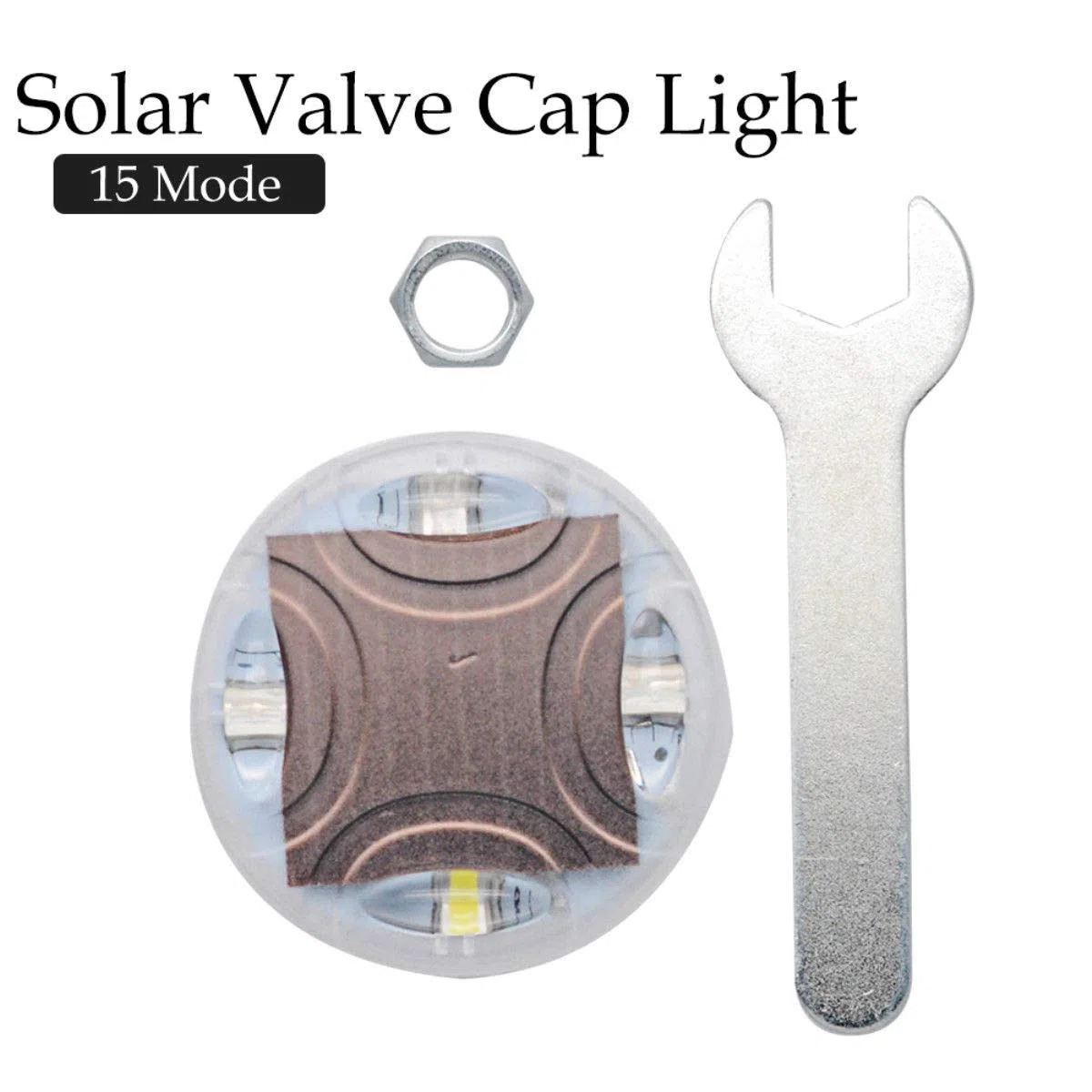 Luces LED de rueda de coche, luces solares LED coloridas para neumáticos, 4 modos de luz intermitente, impermeable, kit de lámpara estroboscópica para coche, vehículo, motocicleta