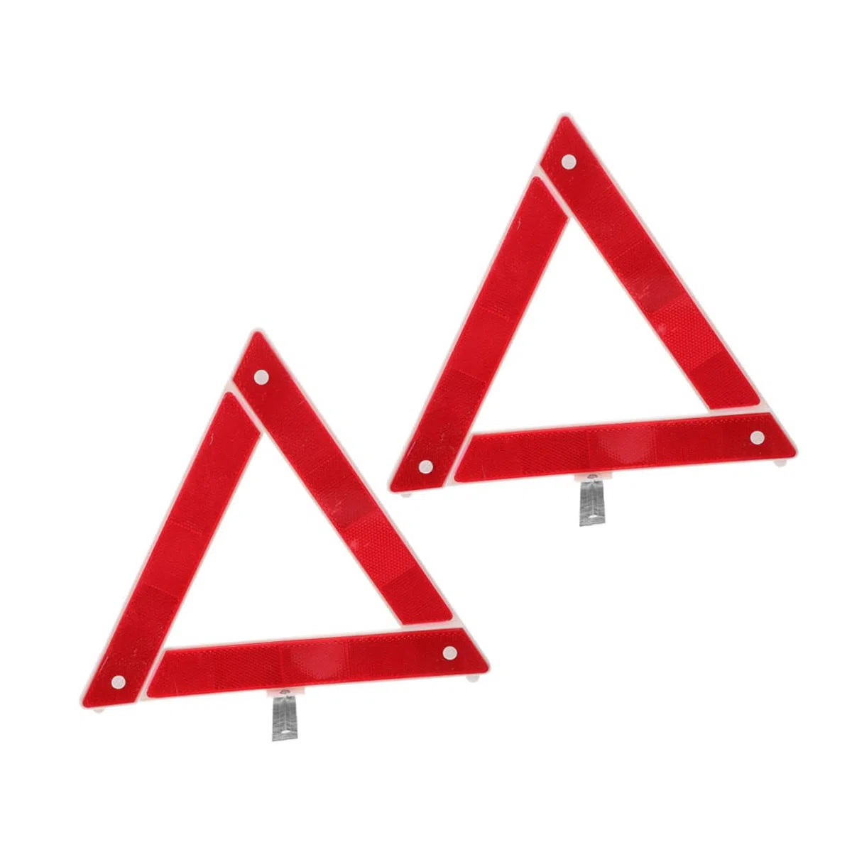 2 Unidades Triángulos Reflectantes Plegables Homologados para Emergencia En Carretera Señales De Seguridad para Coche Y Camión con Alta Visibilidad Y Fácil Configuración