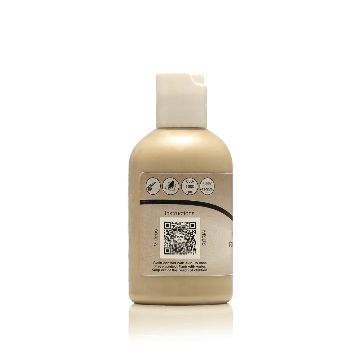 Glass Polish Compuesto de Pulido de plástico y acrílico de 3.4 onzas (100 ml) para microacabados Profesionales de Alto Brillo - GP14018