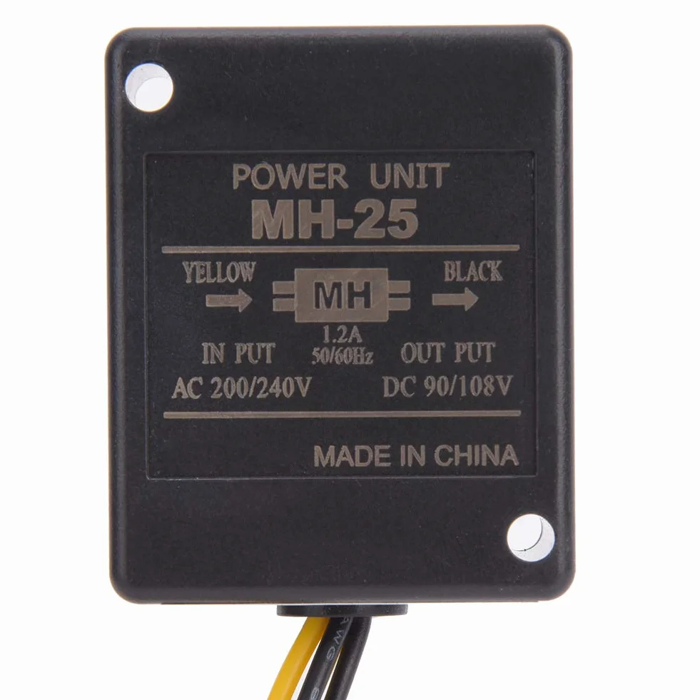 Garosa Fuente de Alimentación de Banco Mh-25 Motor Rectificador de Freno Unidad de Alimentación Ac200v/240v Entrada Dc90v/108v Salida Reemplazo del Regulador de Voltaje Rectificador 1.2A 50Hz/60Hz