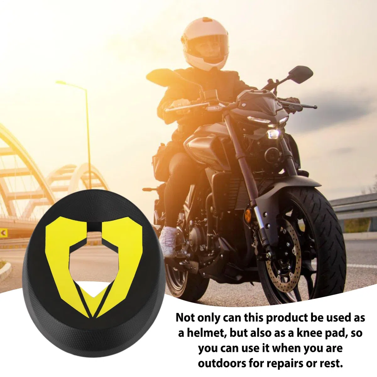 Anillo de soporte para casco de moto, pantalla y base de limpieza, soporte de mantenimiento antideslizante, almohadilla de protección compacta para motocicleta, moto de nieve, ATV, motocross o banco