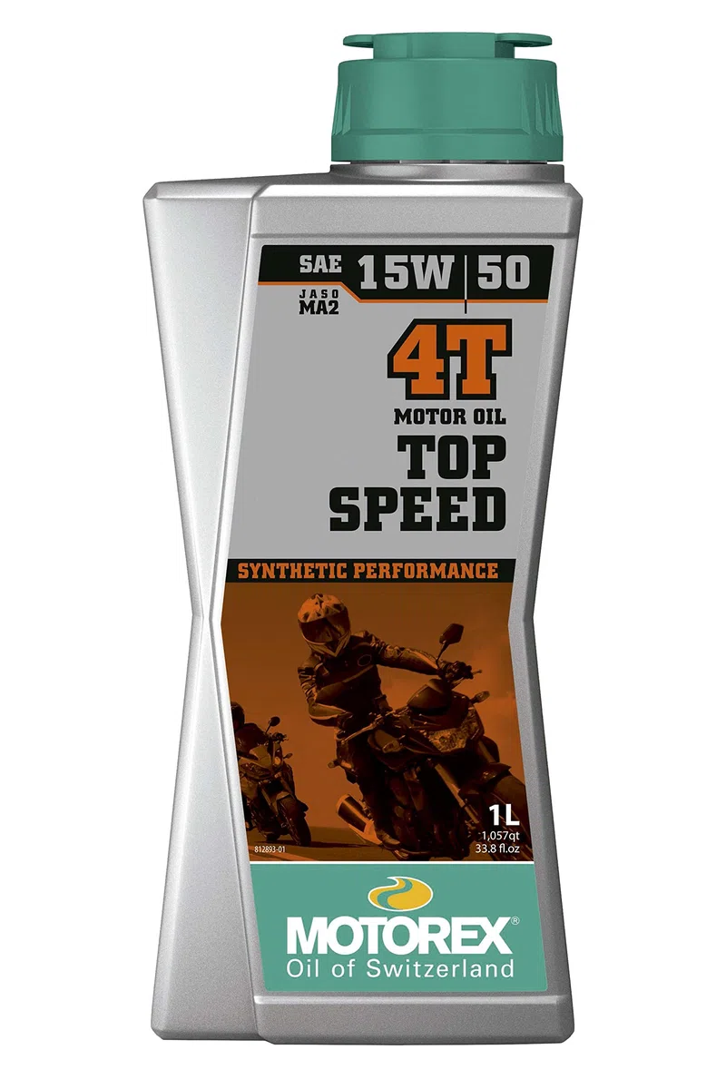 Motorex Aceite de Motor Sintético 15W50 Top Speed 4T Motorex 1 Litro