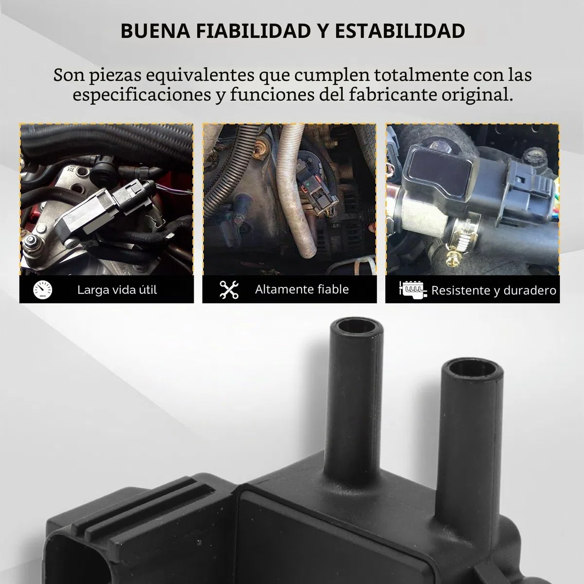 Sensor presión de gases escape para Kuga I, C-Max 2, Focus 3, Max, Galaxy, Mondeo, S-Max 1698614 para C30, S40 II, S60 II, S80 II, V40, V50, V60 I, V70 III 2010-2015 AV615L200AA AV615L200AB