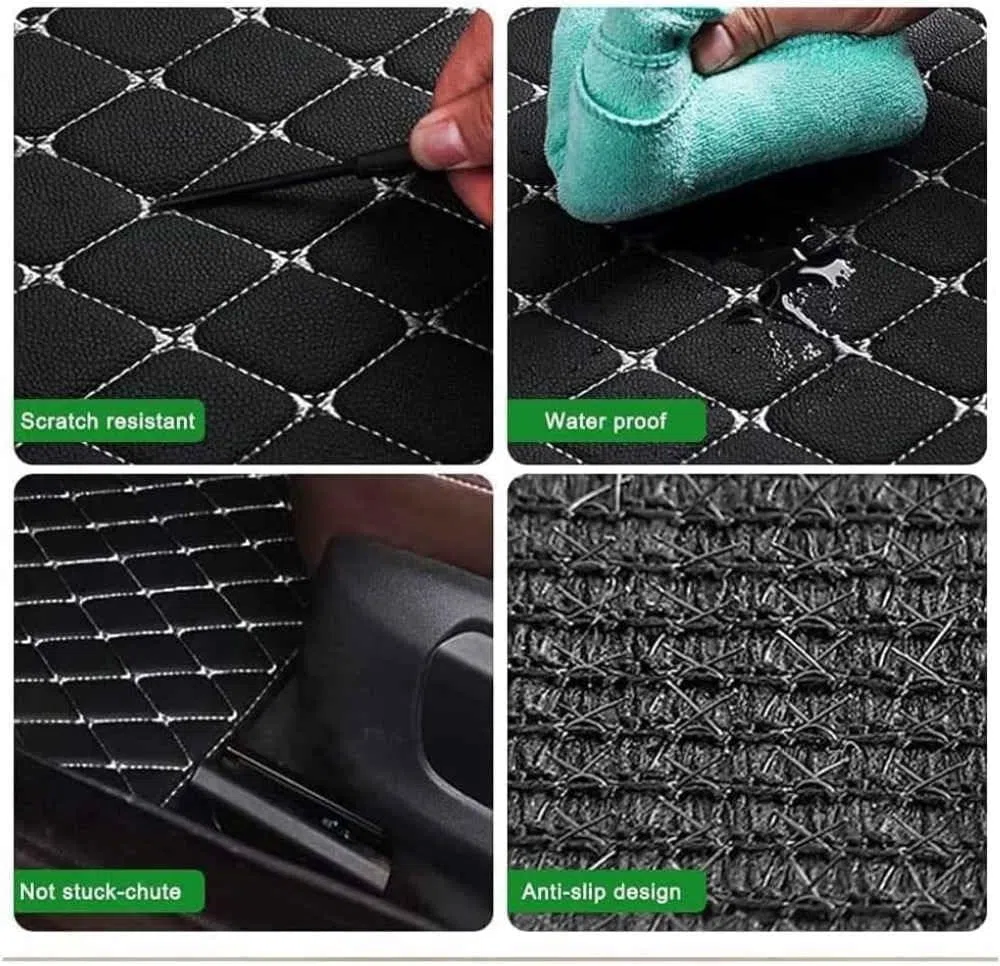 Alfombrillas de Coche para Jeep Wrangler YJ 1987-1995 Fácil de Limpiar, antiincrustante y a Prueba de Polvo.,normal-C/Black-Red