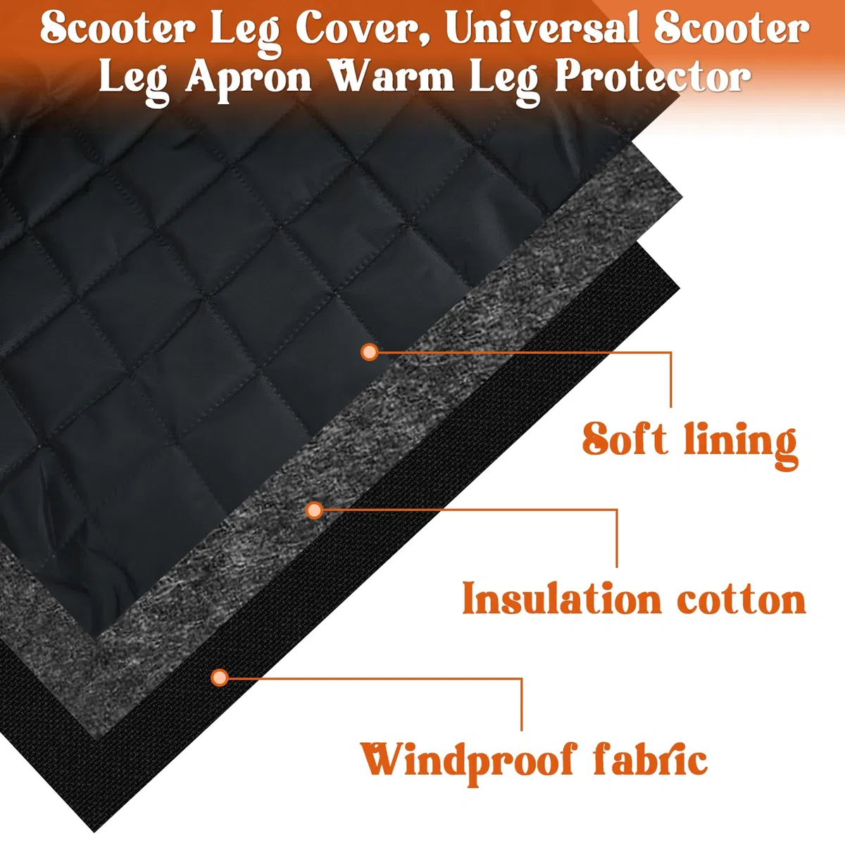 Cubrepiernas Scooter, Cubre Piernas para Moto, Manta Cubrepiernas Moto Scooter Impermeable, Protector Piernas Sooter Universal, Manta para Scooter Invierno para Protección de Piernas y Rodillas