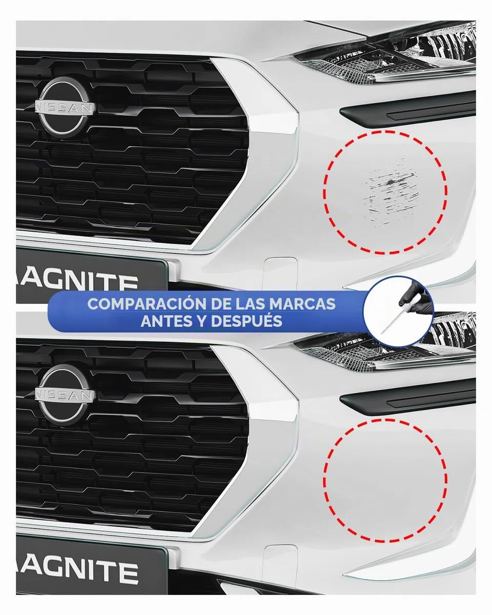 QAB Pearl White Tricoat - Rotulador de retoque para Nissan – Coincidencia exacta de Chips y arañazos