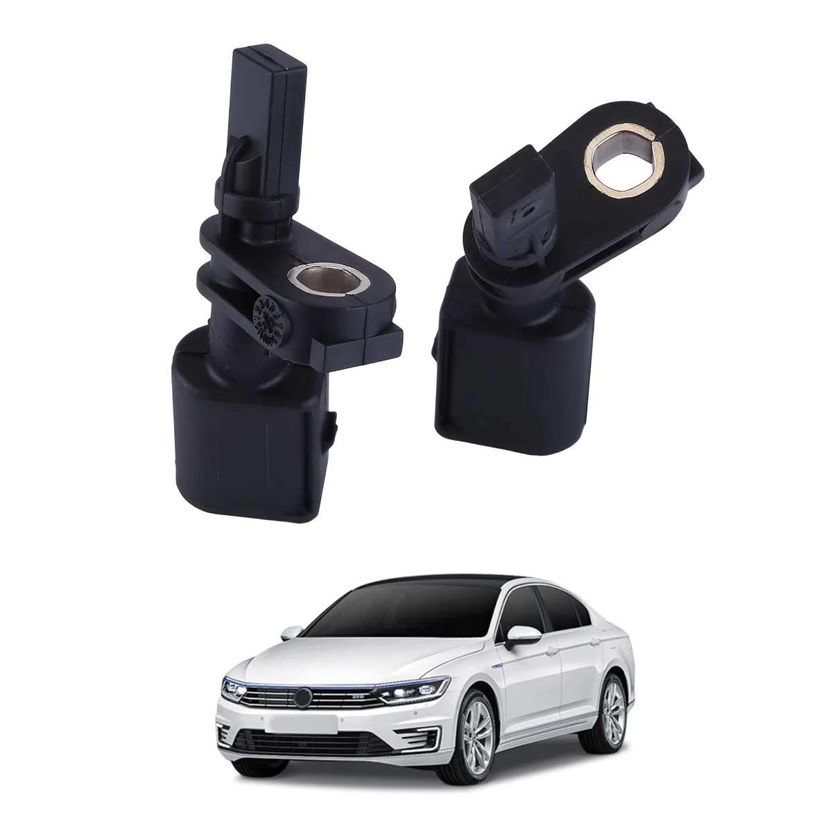LICHENGTAI 2 unidades ABS Raddrehzahlsensor delantero derecho izquierdo compatible para Audi A1 A2 A3 Q2 Q3 ABS Sensor de velocidad 6Q0927804B, 6Q0927803B