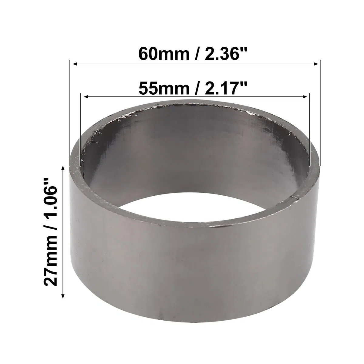 Motoforti 55mm ID 60mm OD Motocicleta Escape Silenciador Tubería Junta Grafito