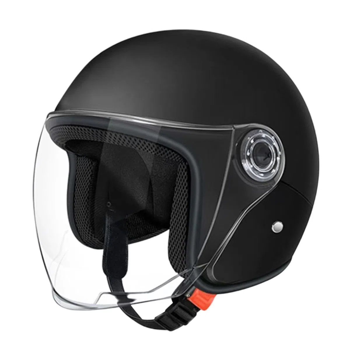 Casco ciclomotor media cara | Casco moto media cara | Cascos protectores montar caballo eléctricos transpirables con visera | Cascos motocicleta montar aire libre Equipo protección para desplazamiento