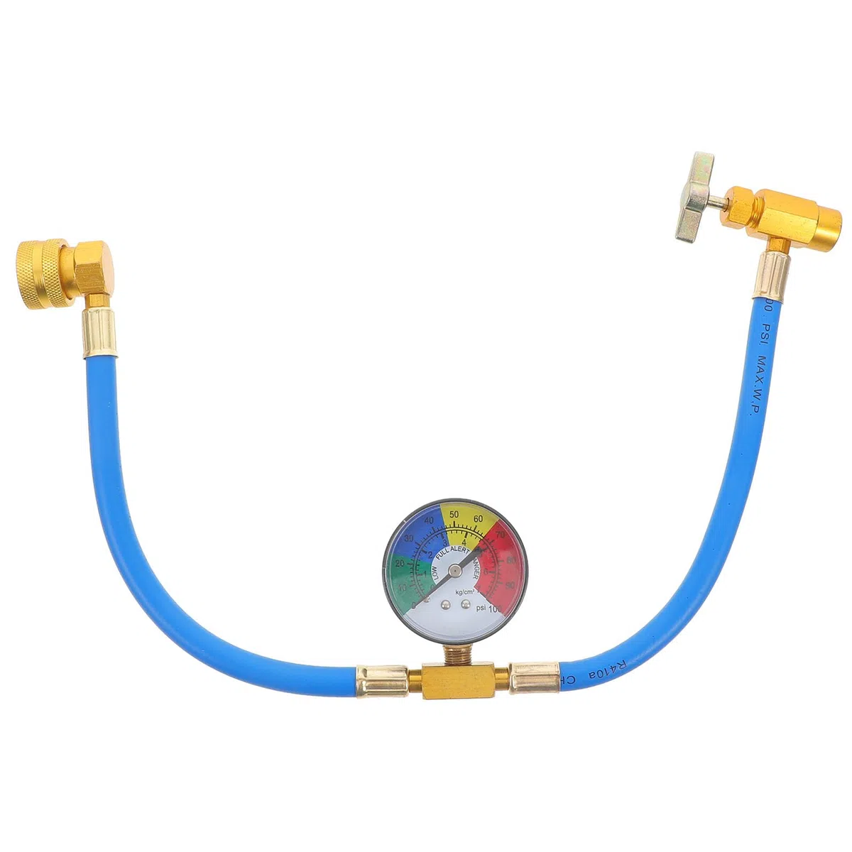 FAVOMOTO Manguera de llenado de refrigerante para coche, R134a, para refrigerantes de coche, para aire acondicionado, para carga de refrigerantes, con conector de 1/2 pulgadas, accesorio R134a R12