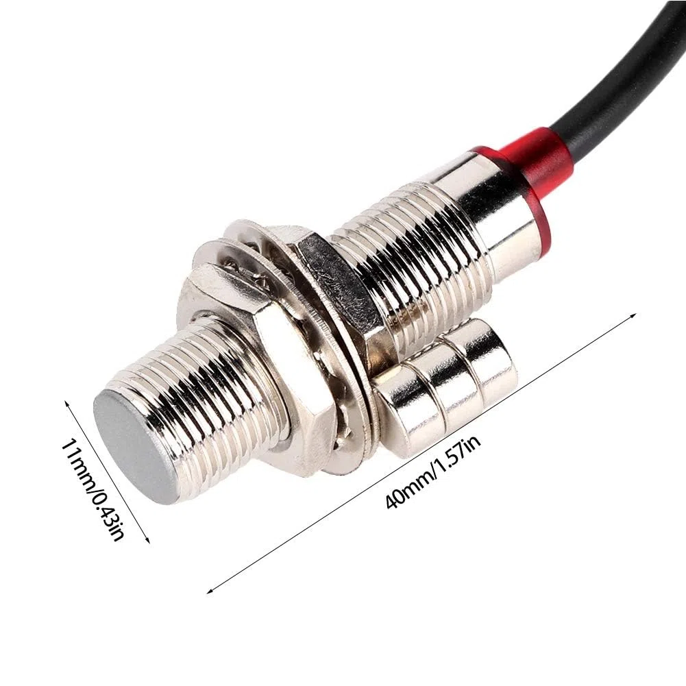 Cable del sensor Cable del sensor del odómetro del velocímetro digital de la motocicleta con 3 imanes para el velocímetro del odómetro digital de la motocicleta