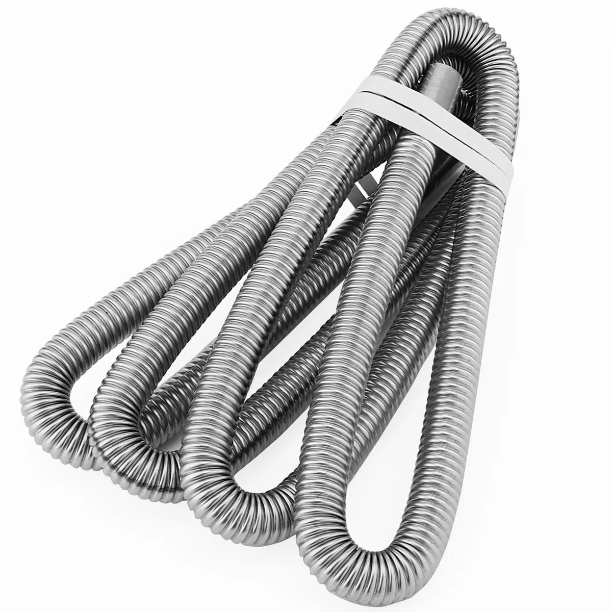 Manguera de escape de 300 cm, 25 mm, para generador eléctrico, escape de calefacción estacionaria, acero inoxidable con silenciador y abrazadera de manguera, tubo de escape de calefacción