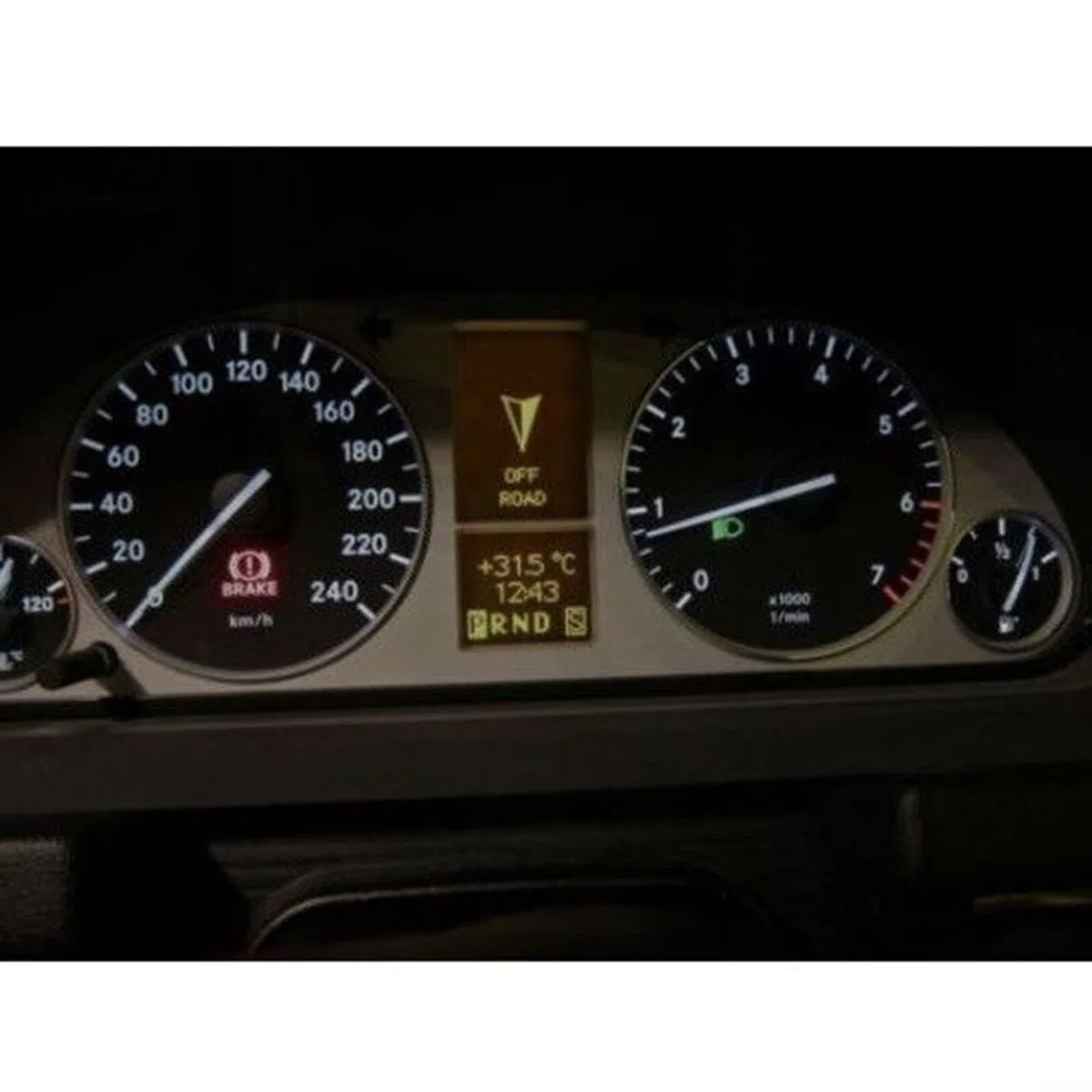 1 Pantalla LCD de Repuesto para Panel de Instrumentos de para Mercedes Clase A B W169 W245 A1695400448, Color Negro