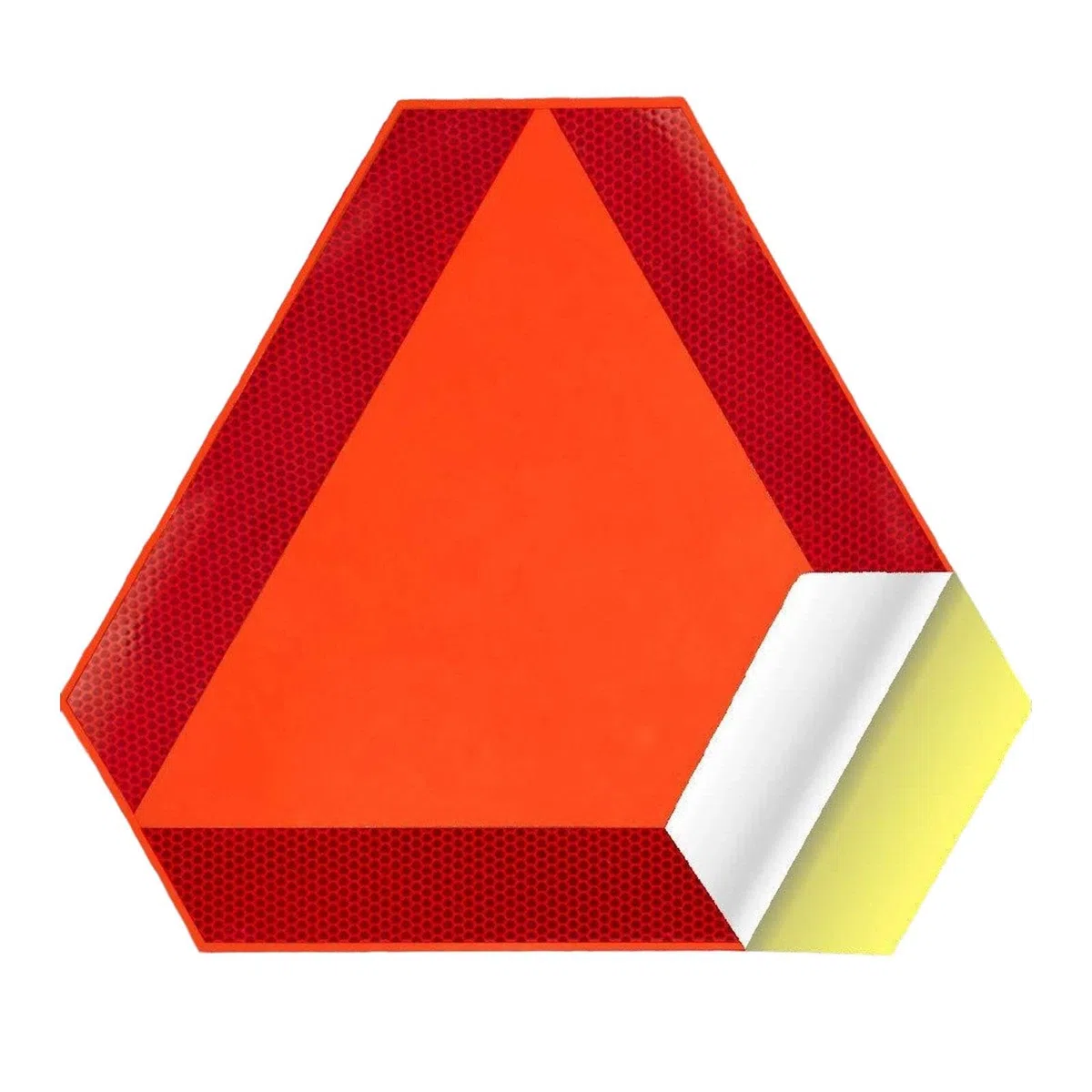 Harilla Señal de vehículo de movimiento, señal triangular, reflector, accesorios para carrito, calcomanía de PVC para maquinaria agrícola