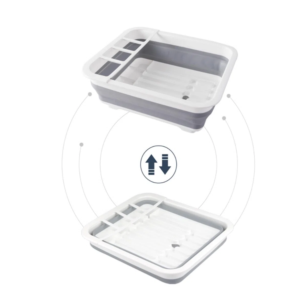 Estante for vajilla Plegable for Coche y Acampada, Estante for Platos portátil, diseño de Fregadero con Cuenco TPR, Adecuado for un fácil Almacenamiento en autocaravanas caravanas