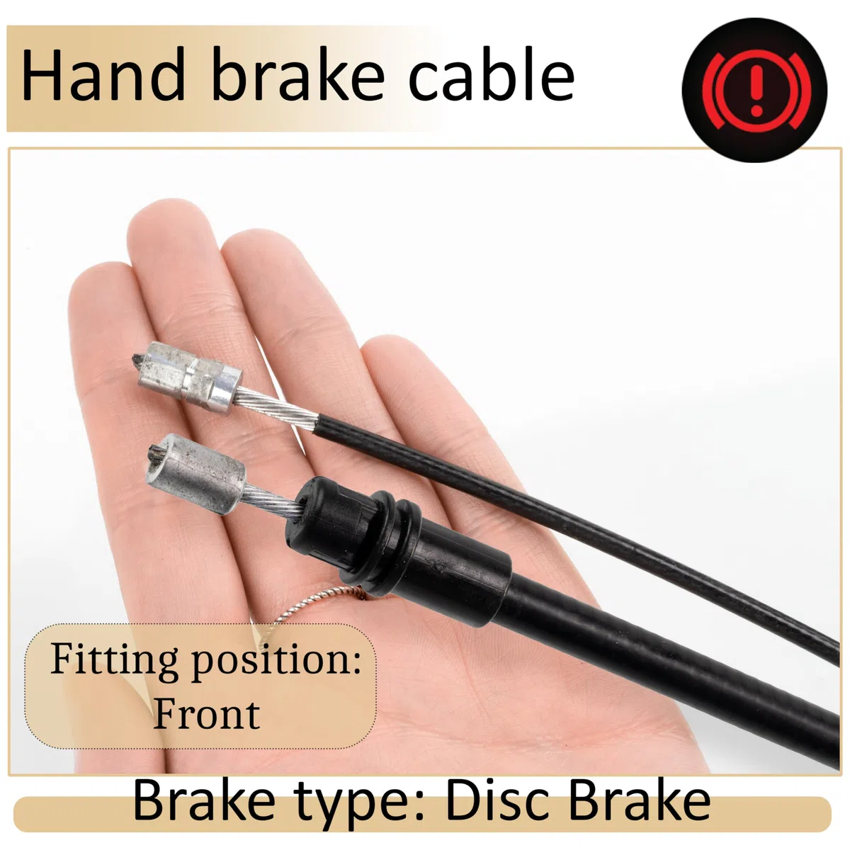 AERZETIX - C71433 - Cable de freno de mano - lado de montaje delantero - compatible con números OE 36402 00Q0B, 3640200Q0F, 36402 00QAB, 1605111