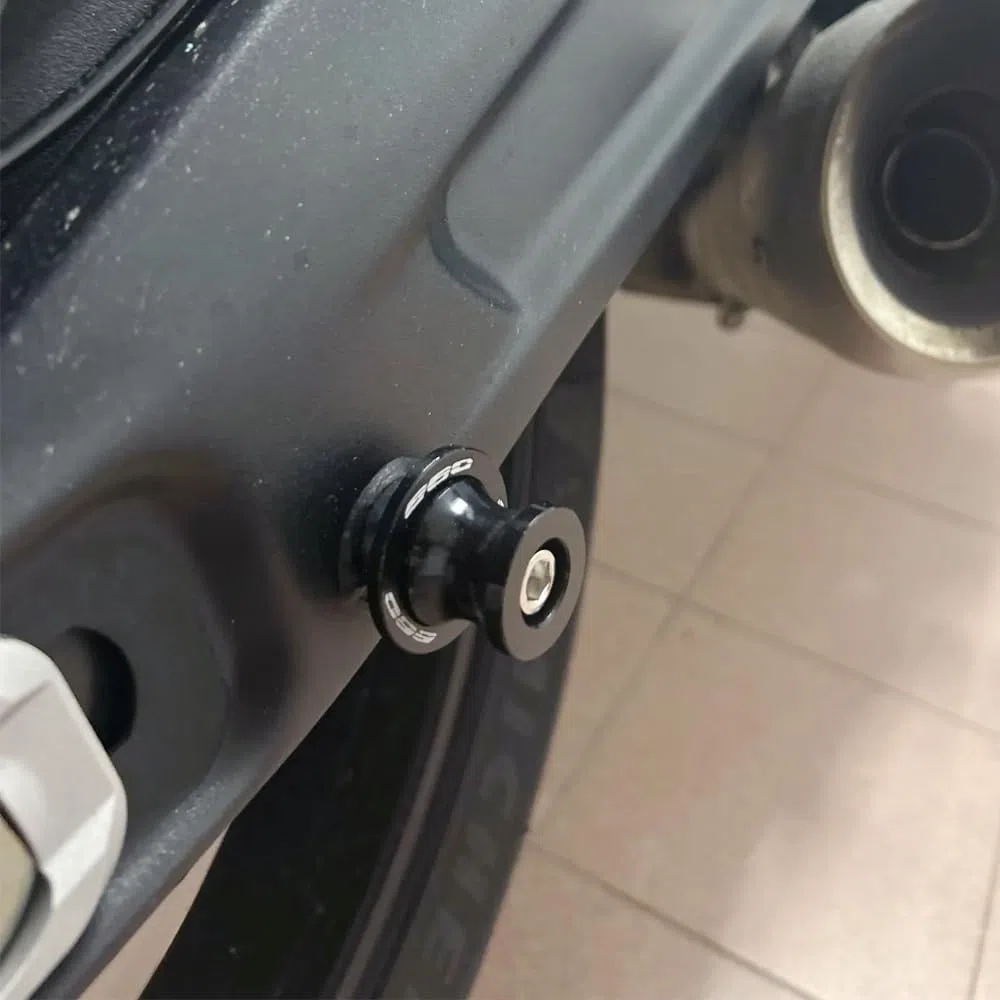 MOWOK M8 Diábolos Moto Basculante Bobina de Deslizadores Tornillo del Soporte para Trident660 Trident 660 2021 2022 2023 2024 accesorios de motocicleta para Tiger 660 Sport660 (Negro)