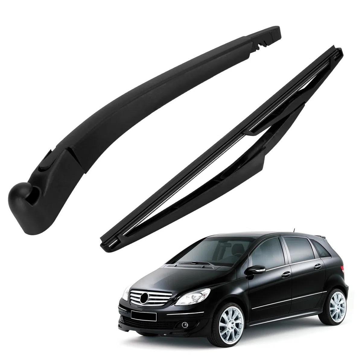 Escobilla de limpiaparabrisas, para W245 Juego de Escobillas del Brazo del Limpiaparabrisas Trasero, para Benz Clase B W245 2005-2011 Juego de limpiaparabrisas