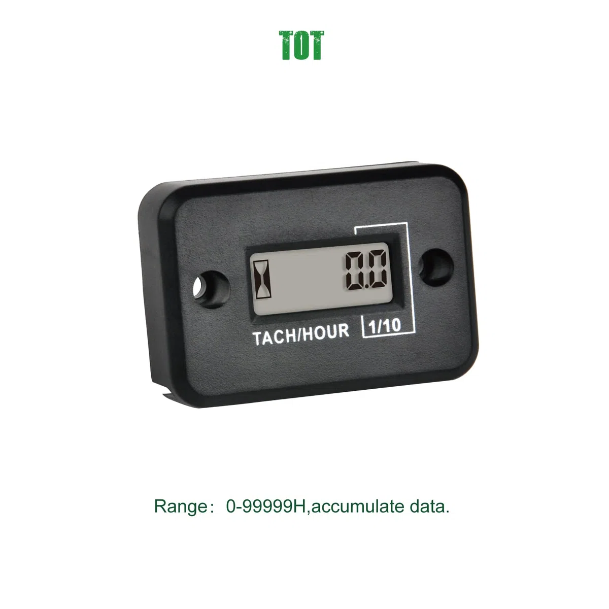 Yooreal Digital Hour Meter Tacómetro, diseño impermeable para motosierra, motor de coche, tractor, motor fuera de borda, generador de jardín, ATV, quitanieves, moto de cross