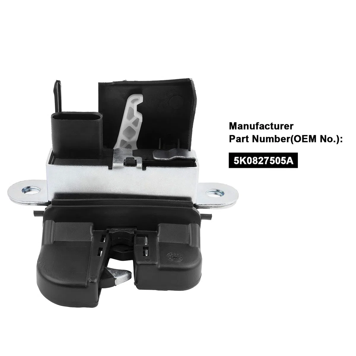 YAOPEI Cerradura del Portón Trasero para Golf 5 6 Passat B6 B7 3C5 Touran Cerradura para Puerta de Maletero 1T0827505H 1K6827505E 5K0827505A