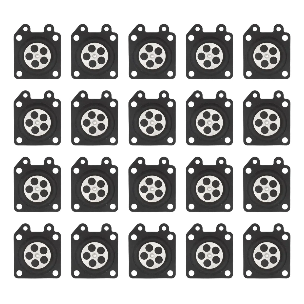 20pcs Juntas Membrana para Carburador para Motosierra WT WY WZ WA Series, Diafragma Kit 95-526 Walbro Reparación Recambios 95-526-8 95-526-9