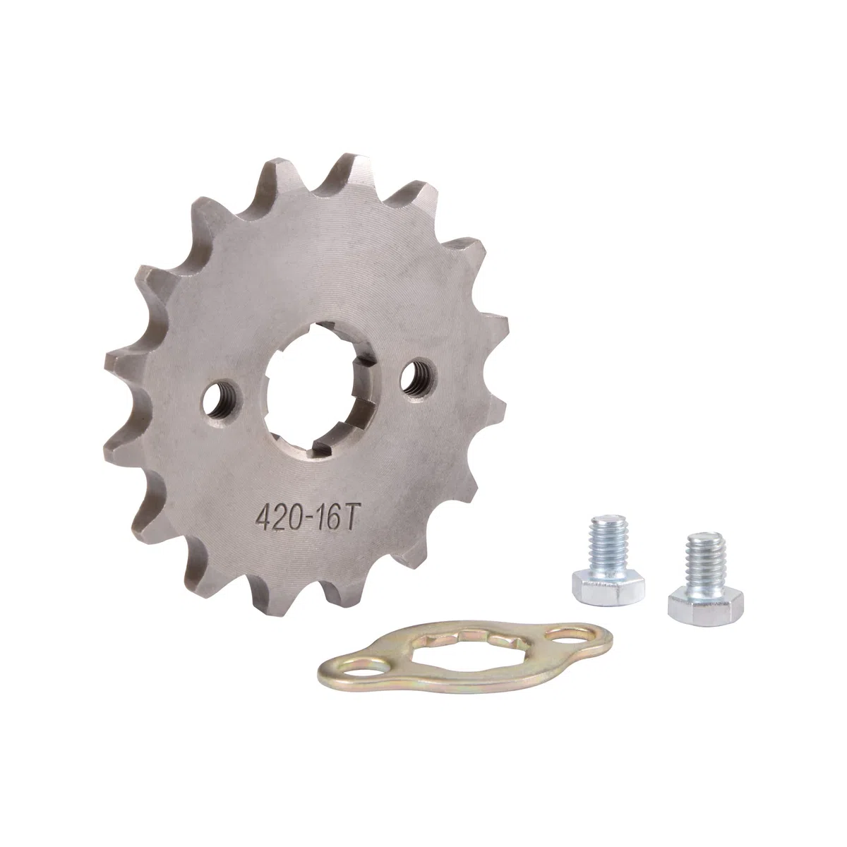 WOOSTAR Moto Piñon Delantero 420-16T Dientes 17mm Reemplazo para 50cc 110cc 125cc Dirt Pit Bike Mini Bike ATV 4 Wheeler Ciclomotor