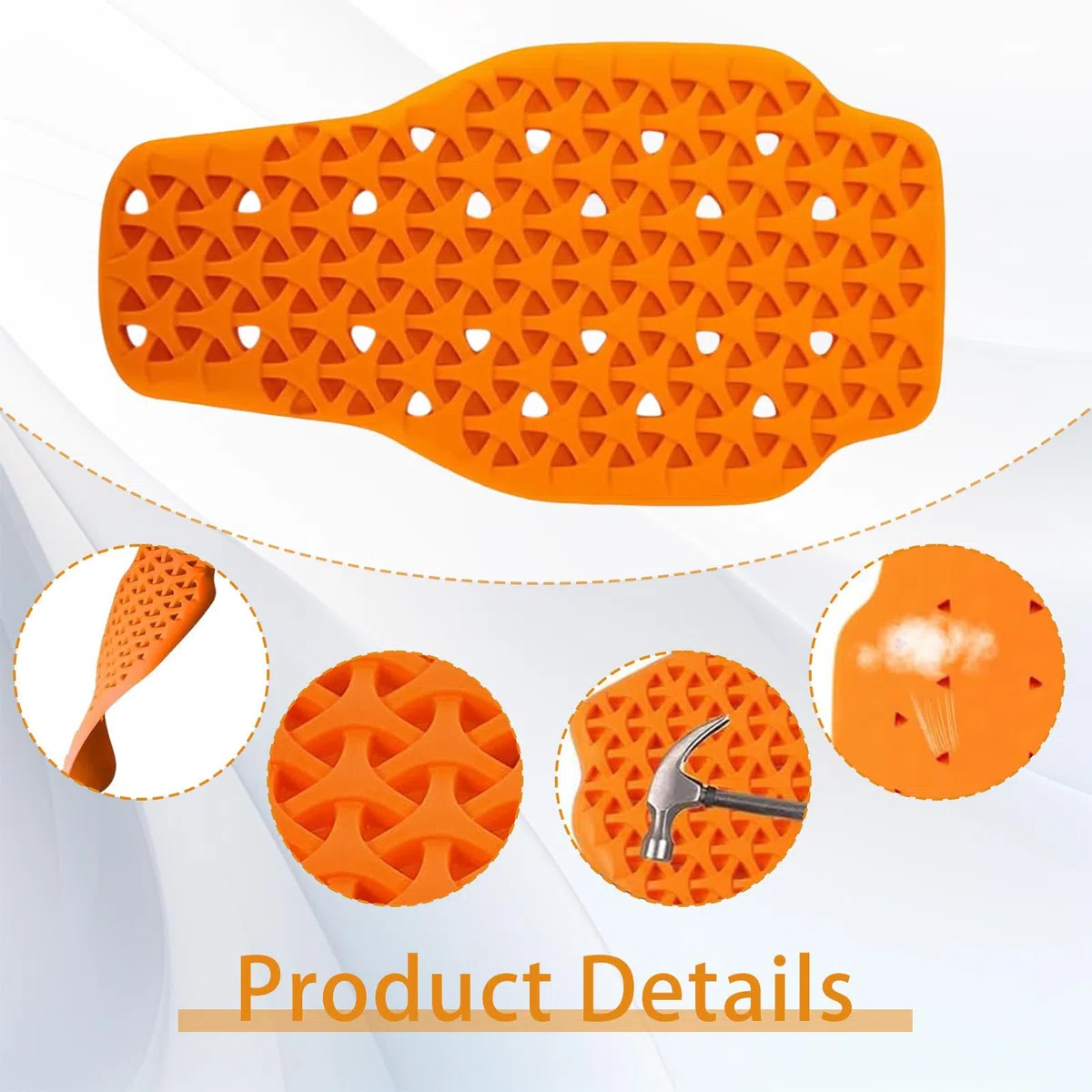 Protectores de Moto Certificados Removibles, Espaldera Moto Protector Dorsal Insertable Protección Espalda Moto Ligero Protector para Esquí, Protector Espalda Alta Seguridad Unisex Adulto