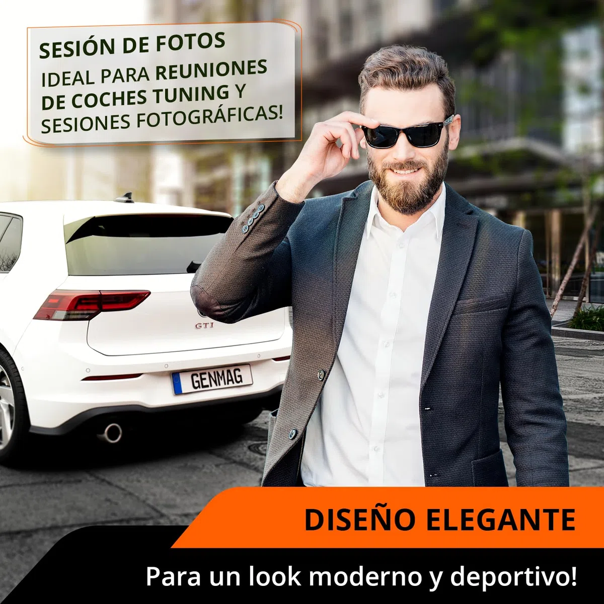GENMAG® Portamatriculas Coche Invisible sin Marco [Super Fuerte & Universal] Soporte Matricula Coche | Porta Matriculas para Coches | Porta Matricula | Portamatriculas Moto Remolque y Coches