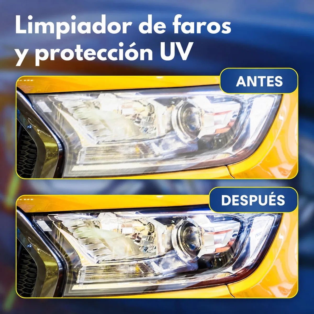 ATG kit pulido faros coche – Pulir faros coche con polimero liquido para faros y barniz faros – Para faros opacos coche y faros amarillos coche