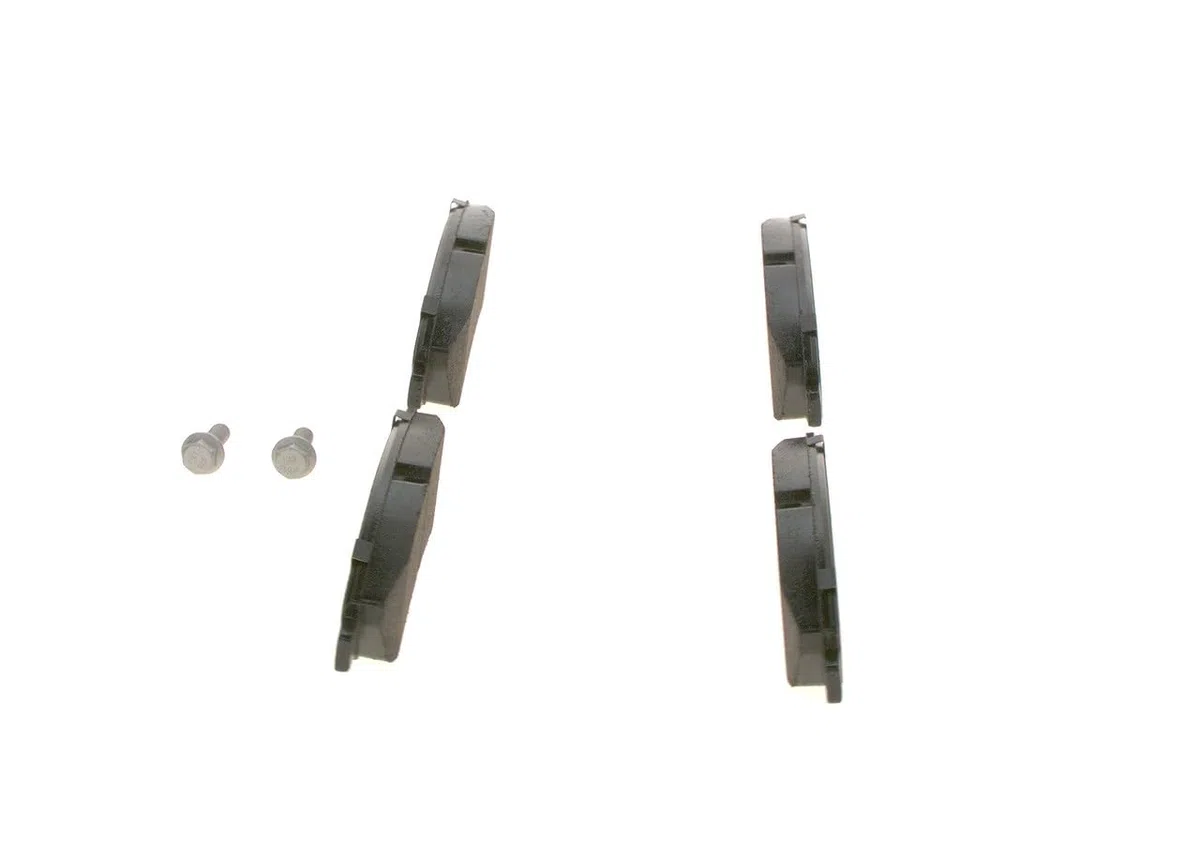 Bosch BP318 - Pastiglie Freni Auto, Delantero - Calidad Bosch - Reducción de Ruido y Polvo - Certificación ECE-R90 - Sin Cobre - 1 Juego de 4 Pastillas - Con Accesorios