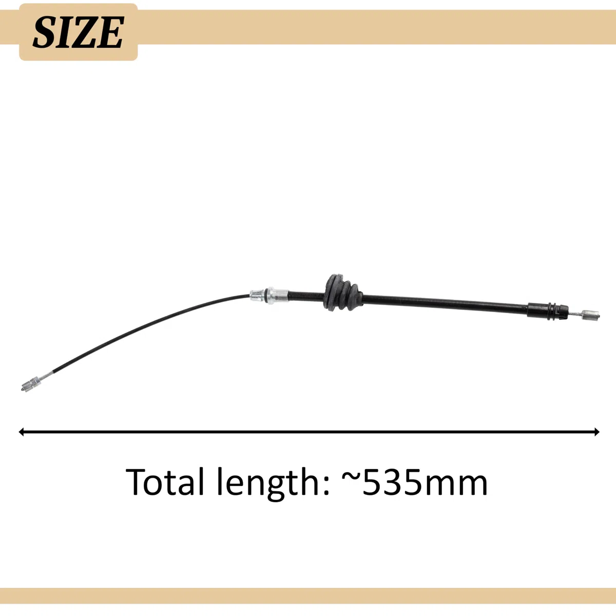 AERZETIX - C71433 - Cable de freno de mano - lado de montaje delantero - compatible con números OE 36402 00Q0B, 3640200Q0F, 36402 00QAB, 1605111