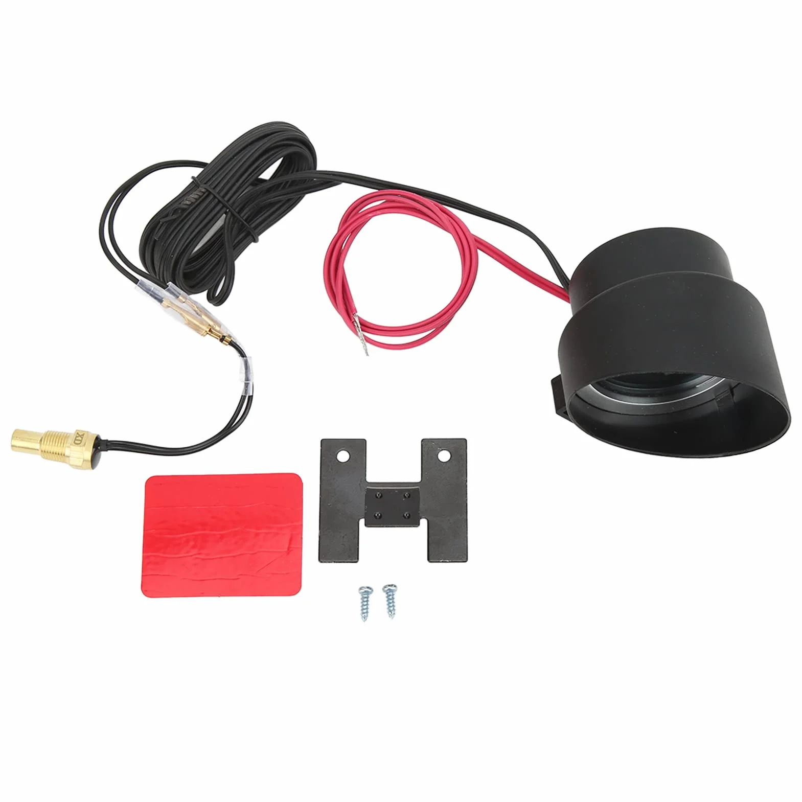 Medidor Digital de Temperatura del Agua, Akozon 9 V‑36 V Redondo Luz de Fondo Azul Voltímetro Indicador Digital de Temperatura del Agua para Coche Motocicleta ATV