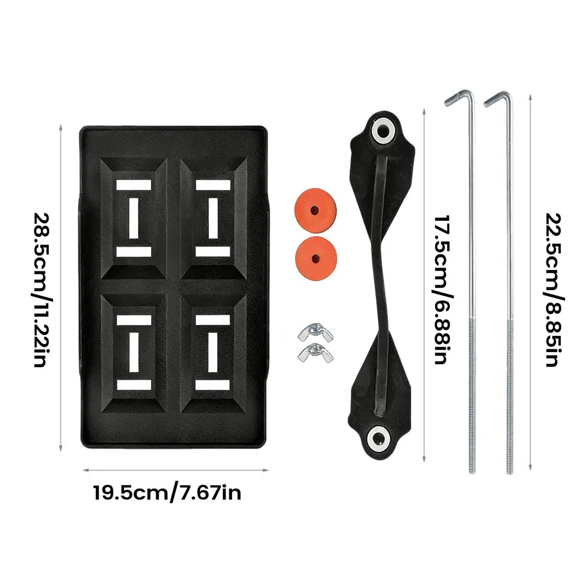 Soporte para Bandeja de Batería de Coche,Sujeción Ajustable por Presión,Base de Montaje para Fijación de Batería - para Automóvil, Camión, RV, Embarcación y Modificación
