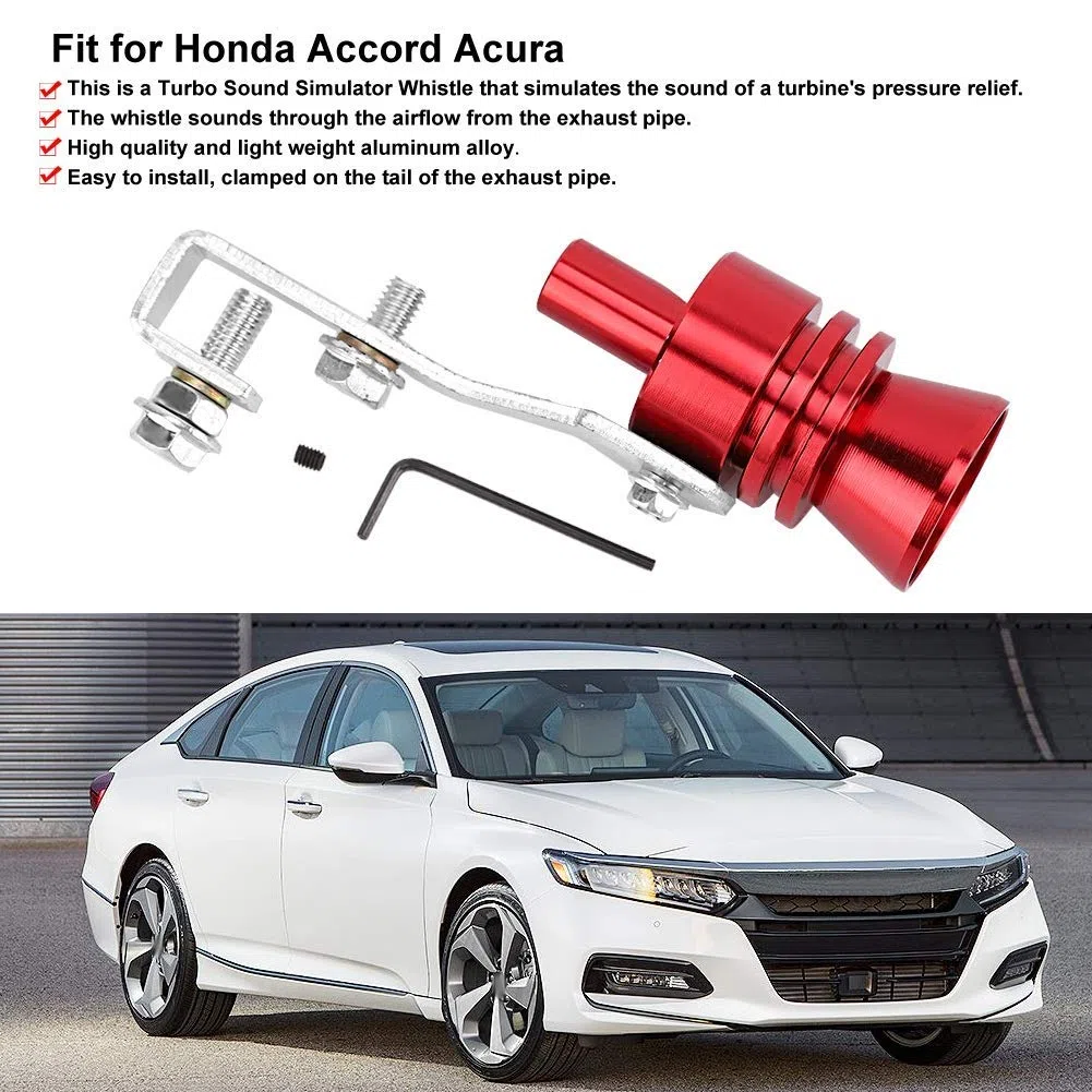Silbato Escape Coche, Silbato de Simulador de Sonido de Automóvil, Turbo Silbato de Escape de Vehículo Automático Silbato de Garganta de Cola de Sonido Turbo Modificado