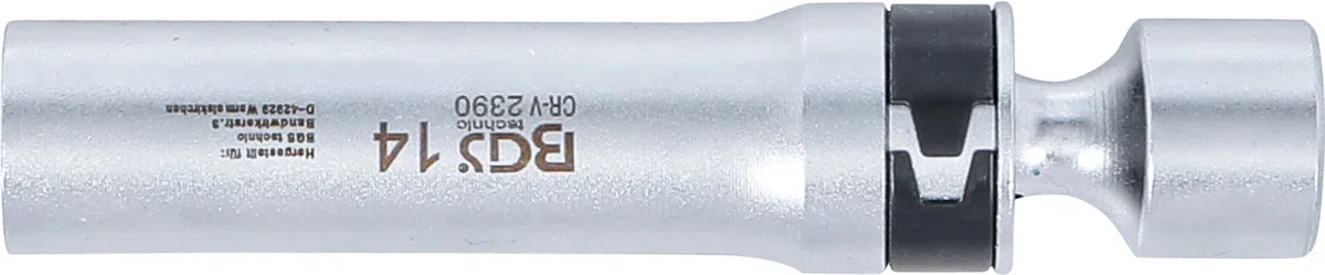 BGS 2390 | Vaso para bujías articulado 12 caras con muelle de retención | 10 mm (3/8") | 14 mm