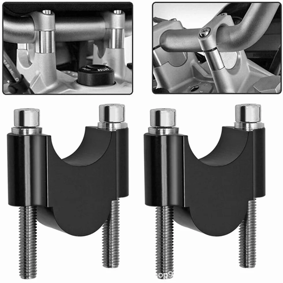 Kit de larguero de manubrio CNC ANCLLO 22 mm para motocicleta, compatible con ATV, moto de cross, todoterreno