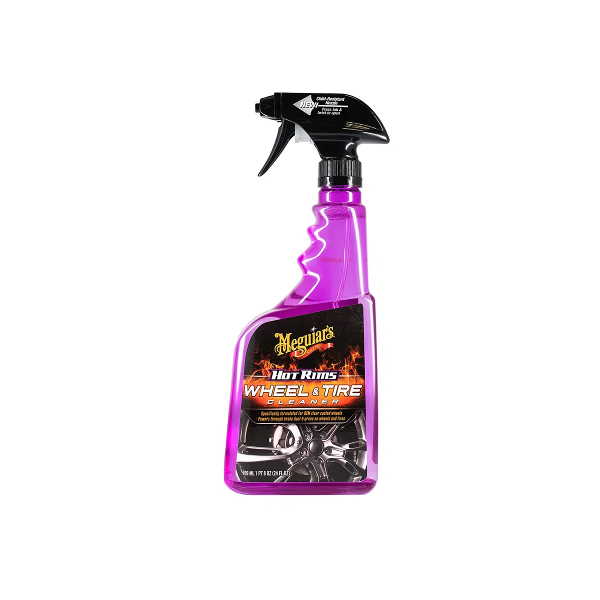Meguiar's G9524EU Hot Rims All Wheel & Tire Cleaner - Limpiallantas, 710 ml.