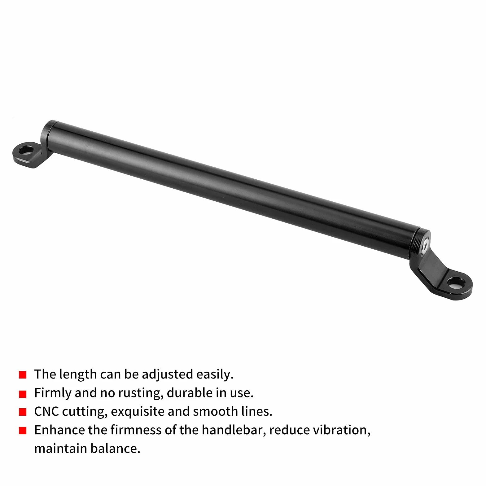 KIMISS Barra de equilibrio de aleación de aluminio CNC para moto, refuerzo extensible de manillar, accesorio para crossbar, compatible con múltiples modelos