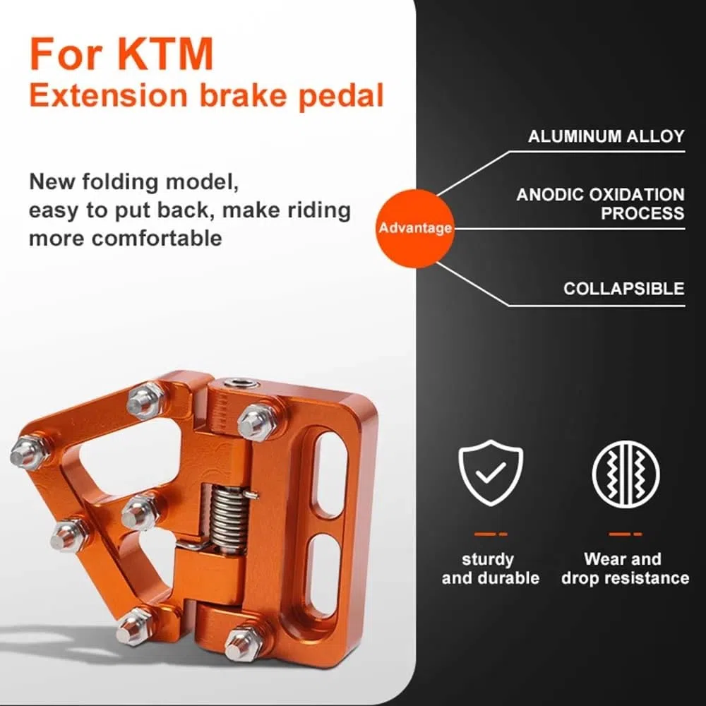 Pedal Pedales de Freno trasero plegable para motocicleta placa punta para 390 690 790 890 990 950 1050 1090 1190 1290 Super Adventure ADV 125-530 SX EXC XC F Husqvarna Sherco Beta GasGas Husaberg