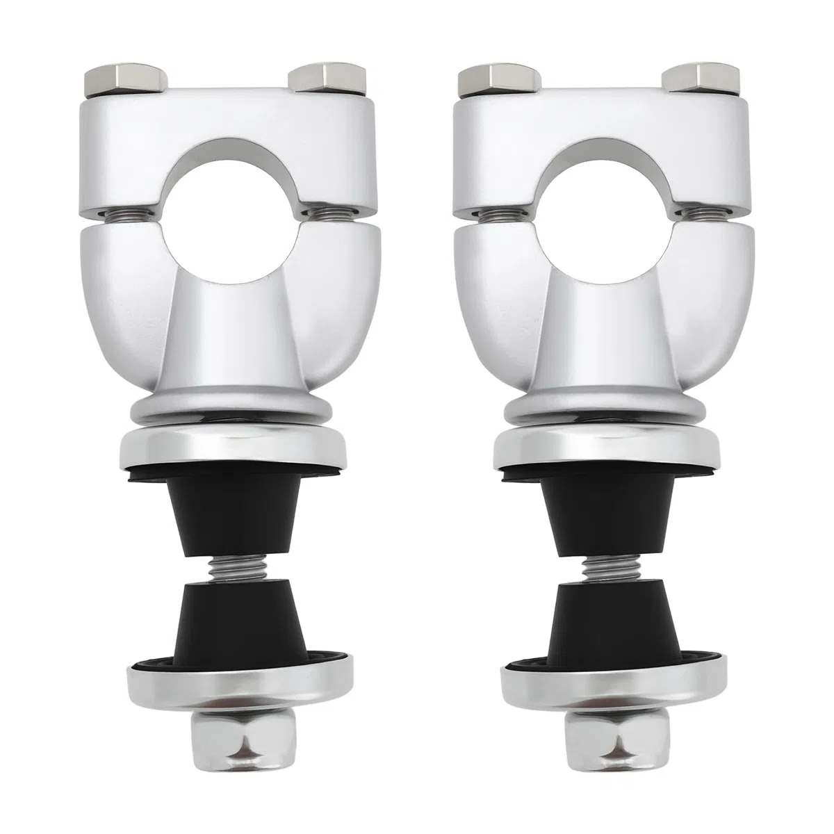 ECSiNG Abrazaderas de Montaje para Elevador de Manillar de 2 X 7/8" con Insertos de Goma Compatible con Honda CRF XR50 de 22 Mm para Motocross.