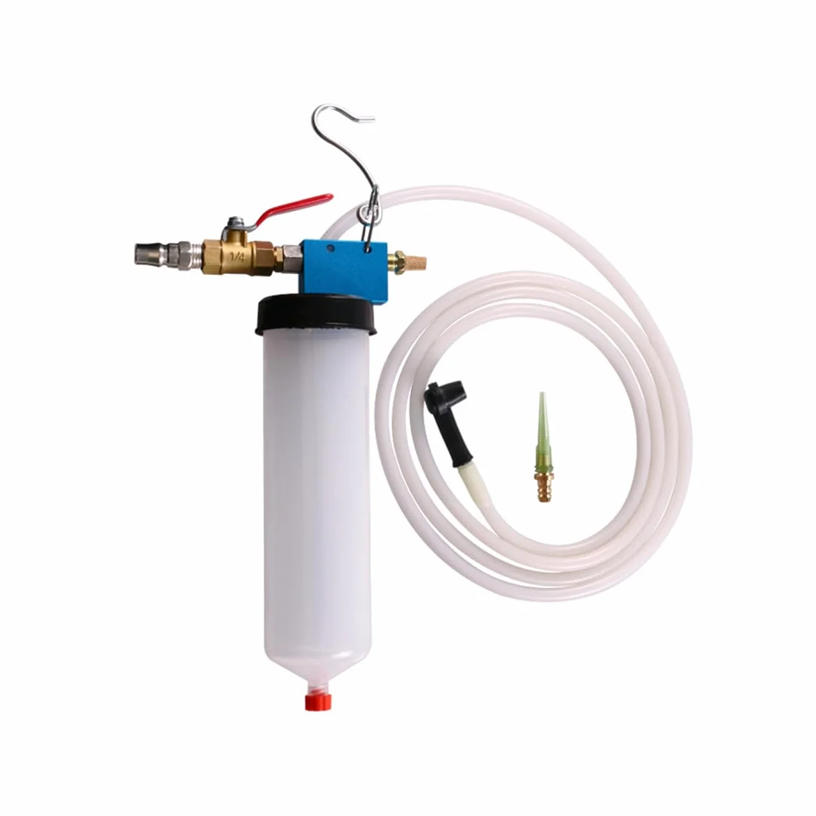 JNNJ Extractor Neumático De Líquido De Frenos, Drenaje Vacío Bomba Aceite, Purgador De Freno Cambio Aceite Bomba Automóvil, Herramienta Reemplazo Cambio Aceite Dirección Asistida con Manguera Botella