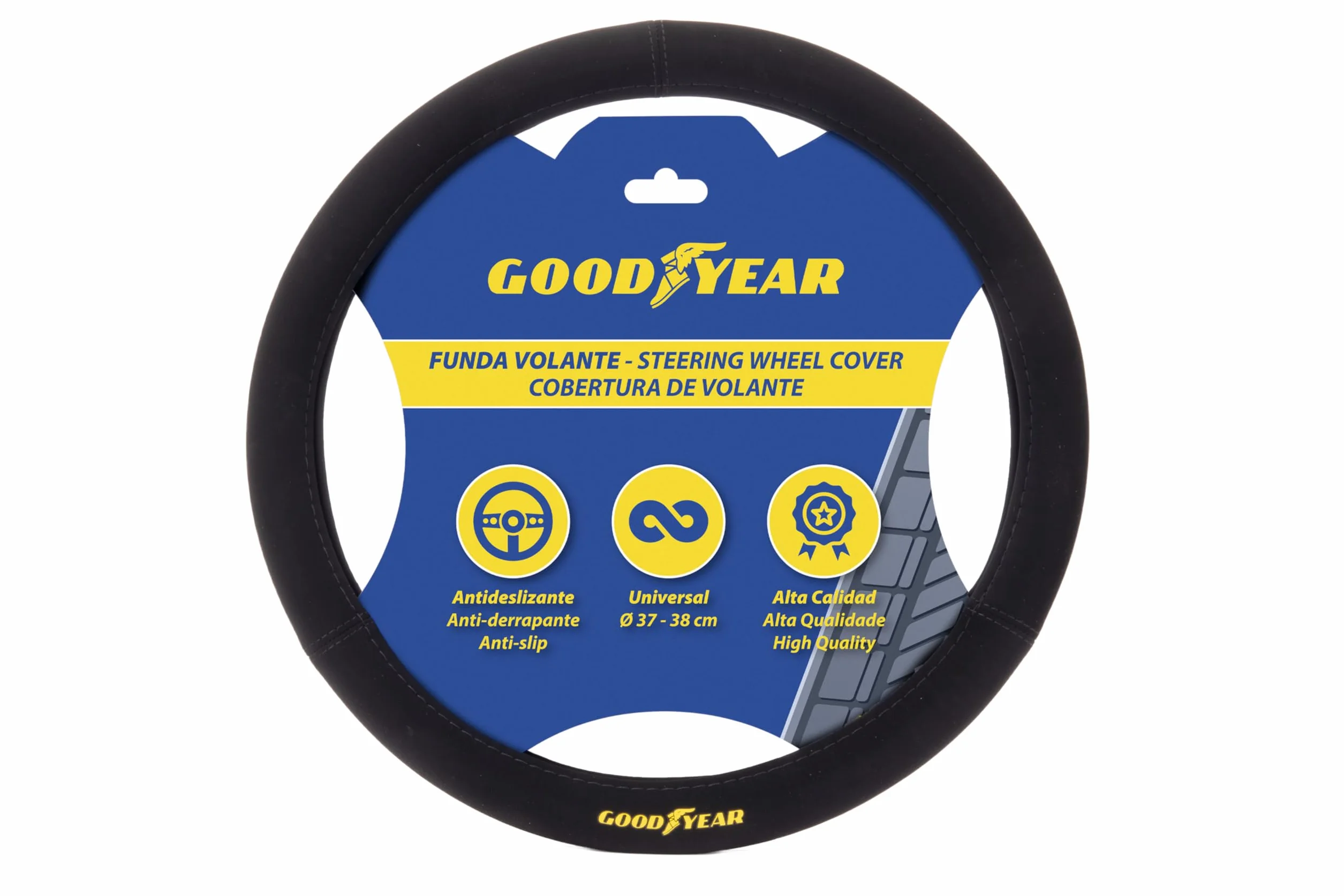 Goodyear Funda Volante Alcantara, Negro